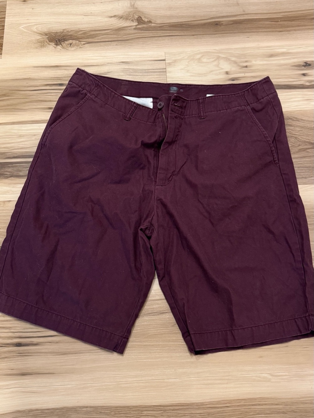 Old Navy Men's Flat Front Shorts - Burgundy size 38